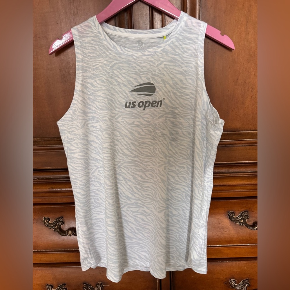 US Open Authentic tasc Performance Athletic Zebra Print Tank Top